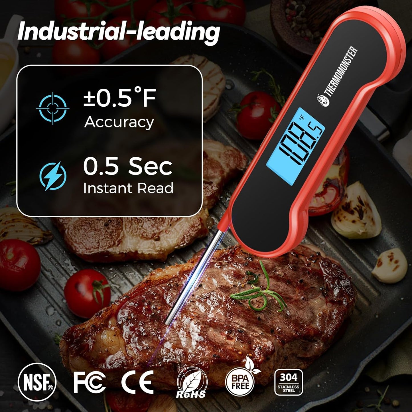 Instant Read Digital Meat Thermometer