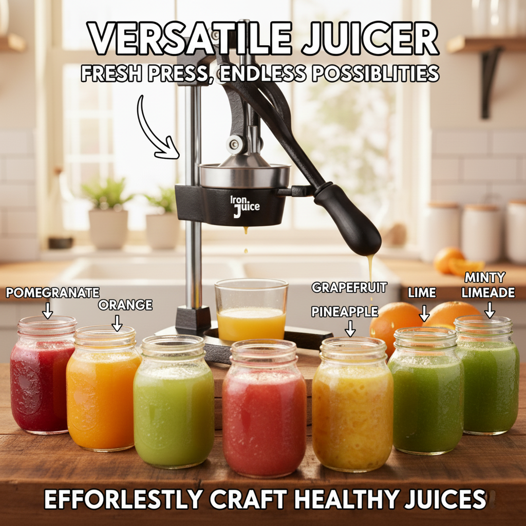 Cast Iron Juicer - Make Fresh Healthy Juice At Home