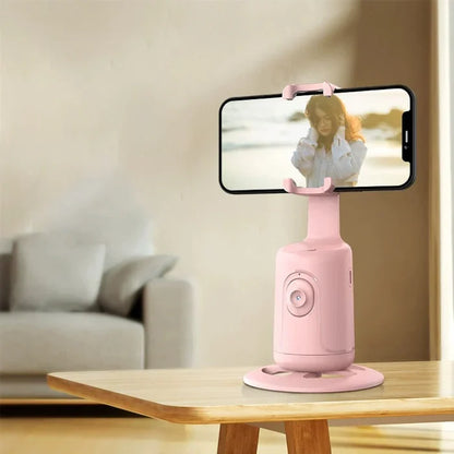 360 Rotation Auto Face Tracking AI Camera Phone Holder