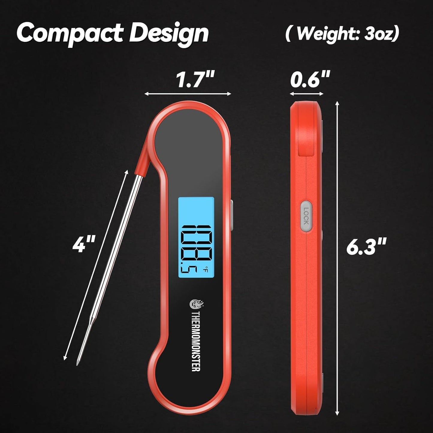 Instant Read Digital Meat Thermometer