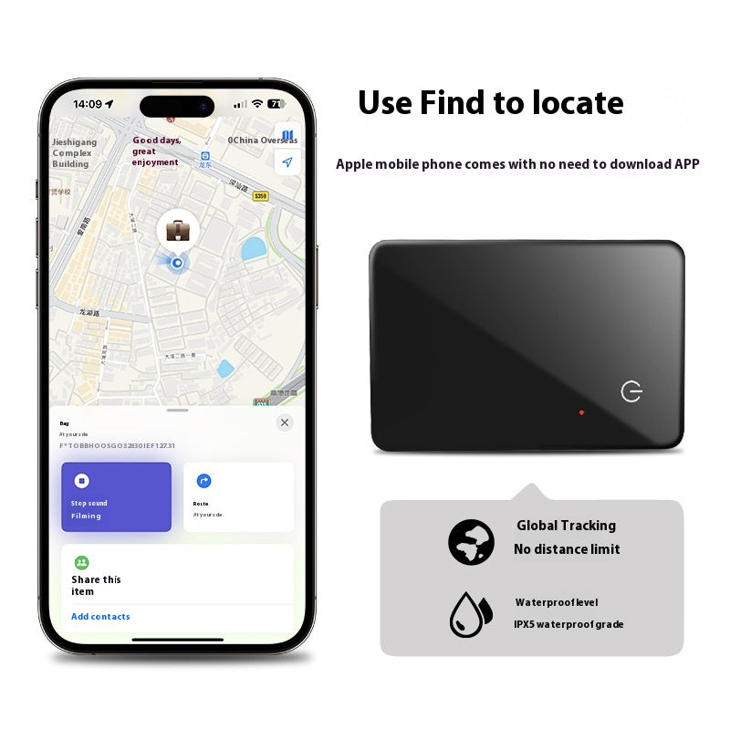 Find My-Compatible Tracking Card | Track Your Wallet, Bag or Belongings Instantly