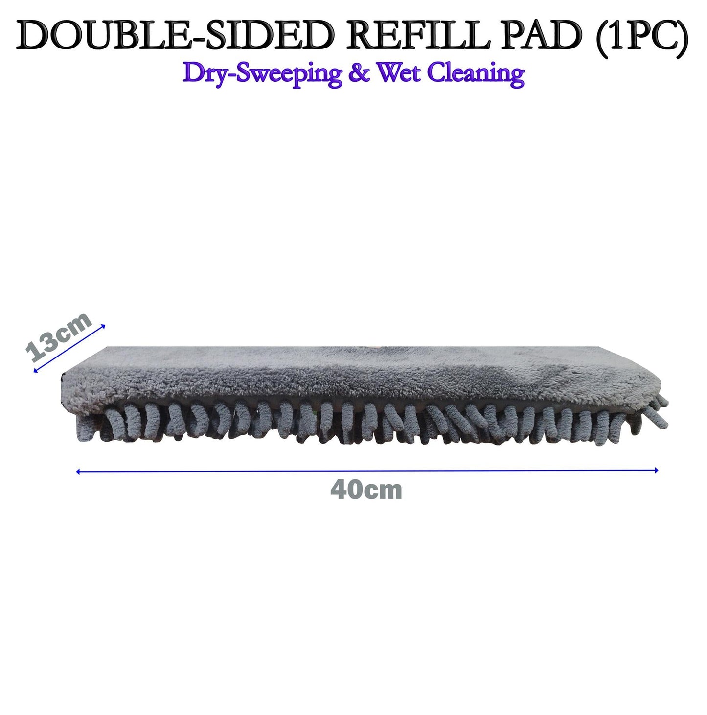 Dual Sided Powerful Microfiber Cleaning Mop With Built-in Trigger Spray