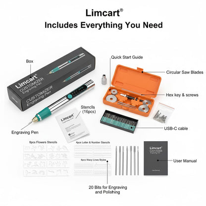 Limcart™ Rechargeable Engraving Pen